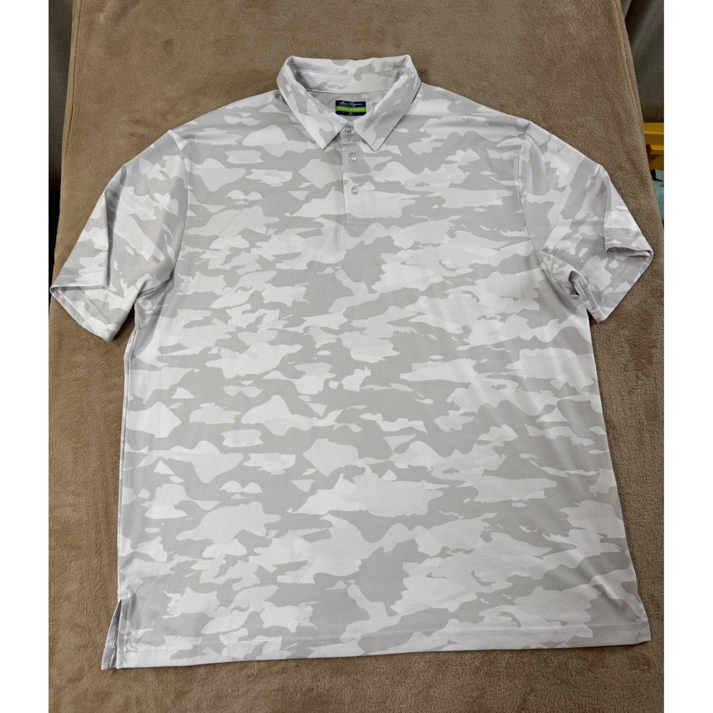 Ben Hogan Polo Shirt Mens Size 2XL Performance Golf Camo Recycled Polyester EUC